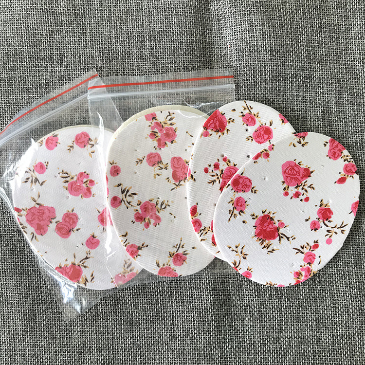 Half size pad factory wholesale cloth front palm pad cartoon small floral thickened breathable PU leather sponge shoes half foot pad