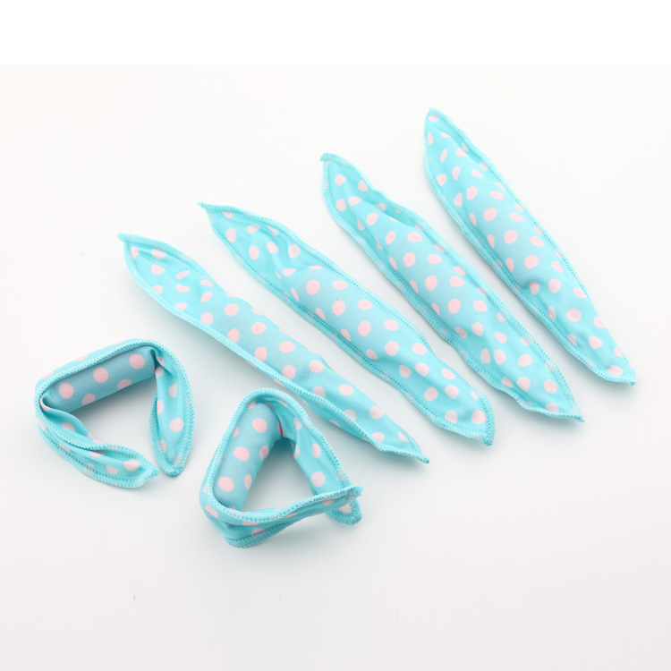 Cross-Border Polka Dot Hair Curler Sponge Pear Blossom Curler Hair Styling Curling Iron Sleep Styling Tool