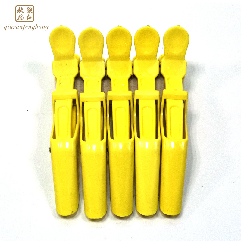 Hairdressing Tools Alligator Clip Candy Color Long Billed Clip Duckbill Clip Partition Clip Dye and Hot Use Fixed Hairdressing Clip