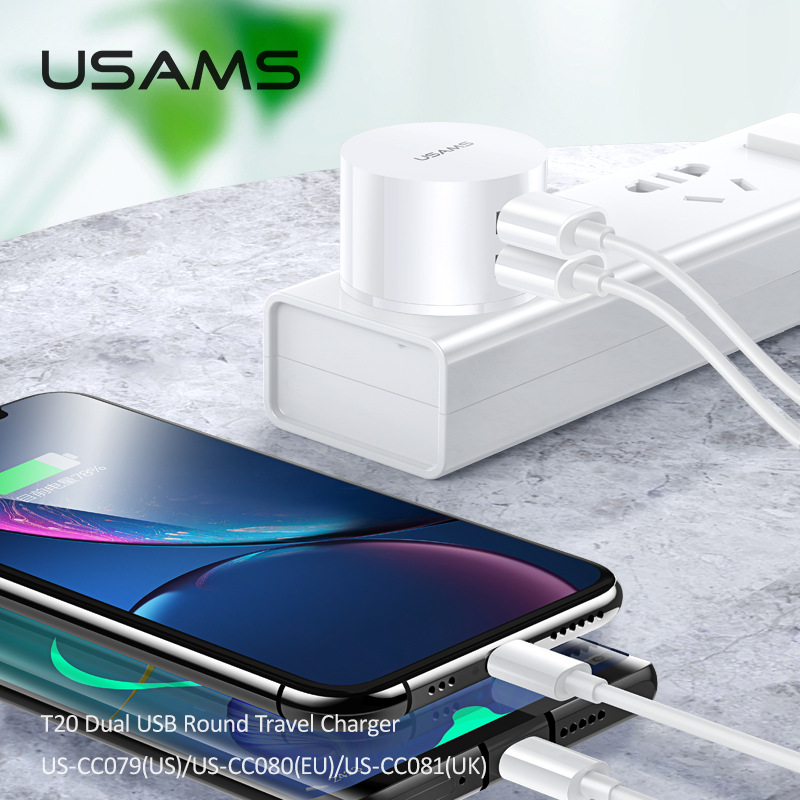 Youshengshi dual USB charging head British standard mobile phone charger American standard fast charging head European standard charging travel converter
