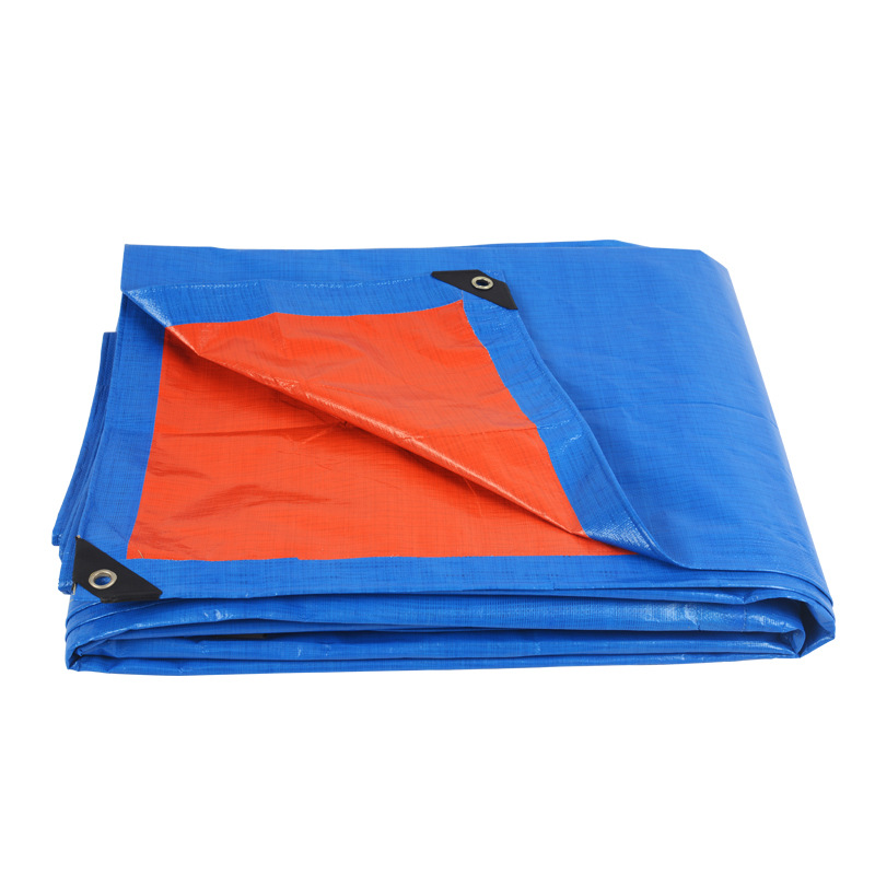 Blue Orange 160g thick rain-proof cloth waterproof Sun-proof awning cloth cloth cloth cover cloth color stripe cloth PE plastic tarpaulin