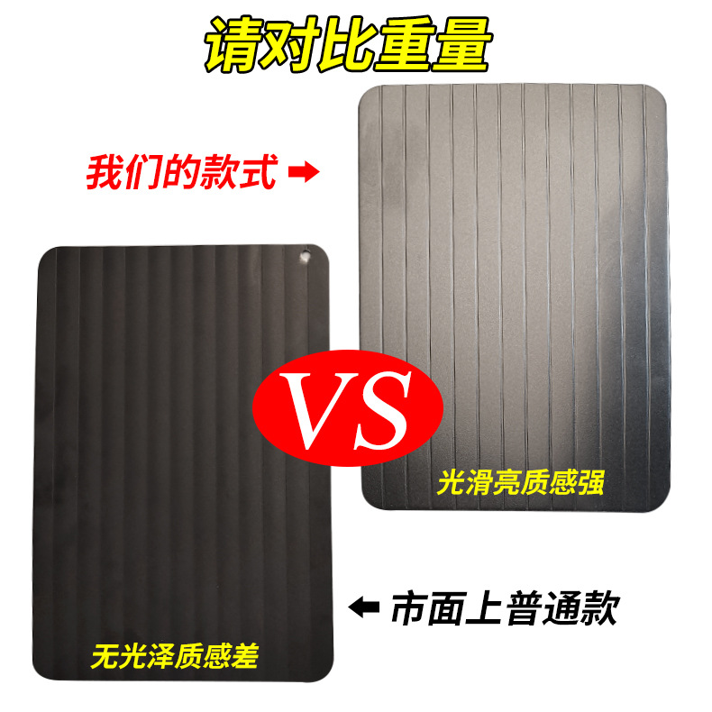 2025 Household Amazon Defrost Personalized Aluminum Thawing Plate Steak Frozen Food Meat Quick Thawing Plate