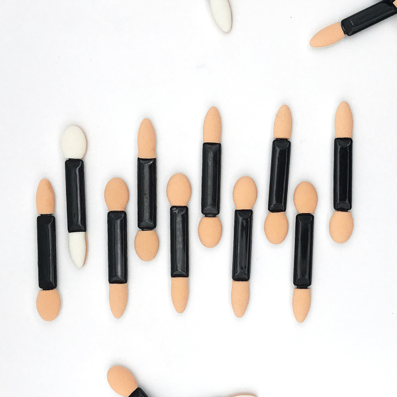 5.5cm double-headed Eyeshadow Stick latex sponge large and small head Eyeshadow Stick disposable eyeshadow brush nail art blooming brush stick