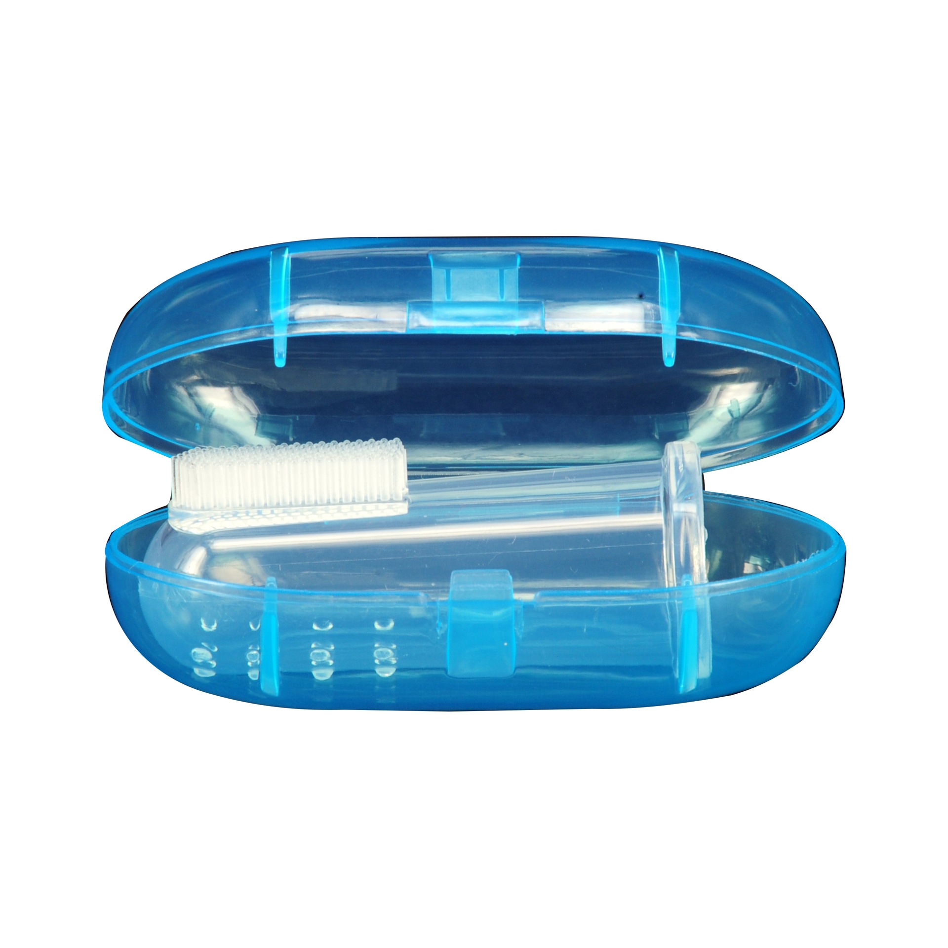 Finger toothbrush storage box baby thumb PP storage box silicone toothbrush box finger thumb toothbrush box manufacturers direct batch