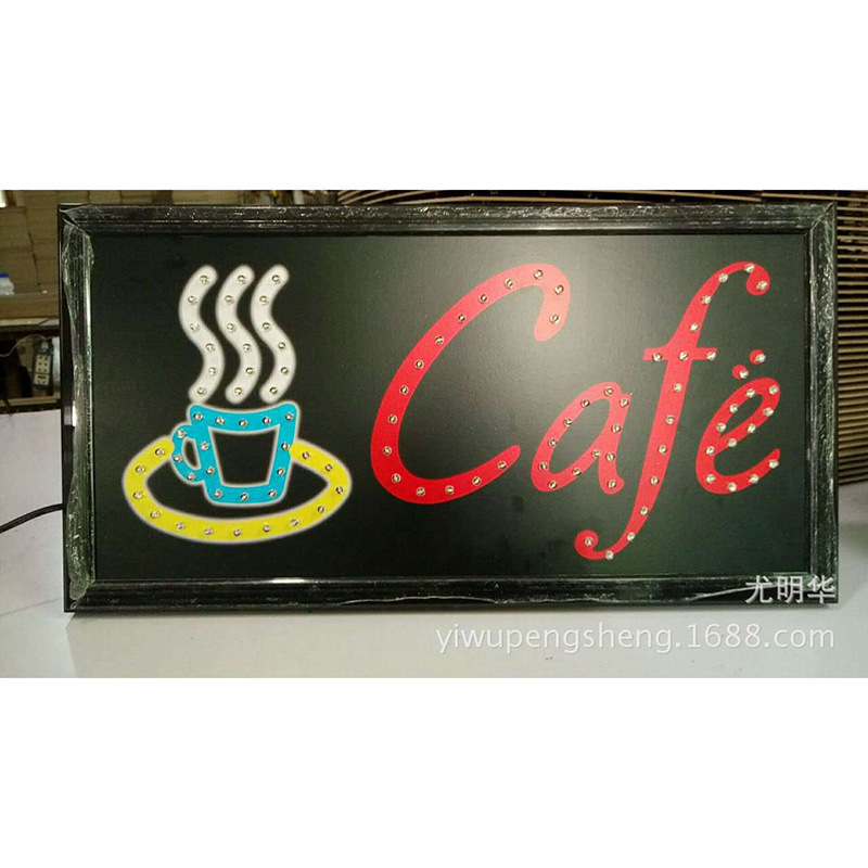 Led Billboard Sign Colorful Photo Cafecoffeeledsignled Notice Board Light Sign Colorful Light Box
