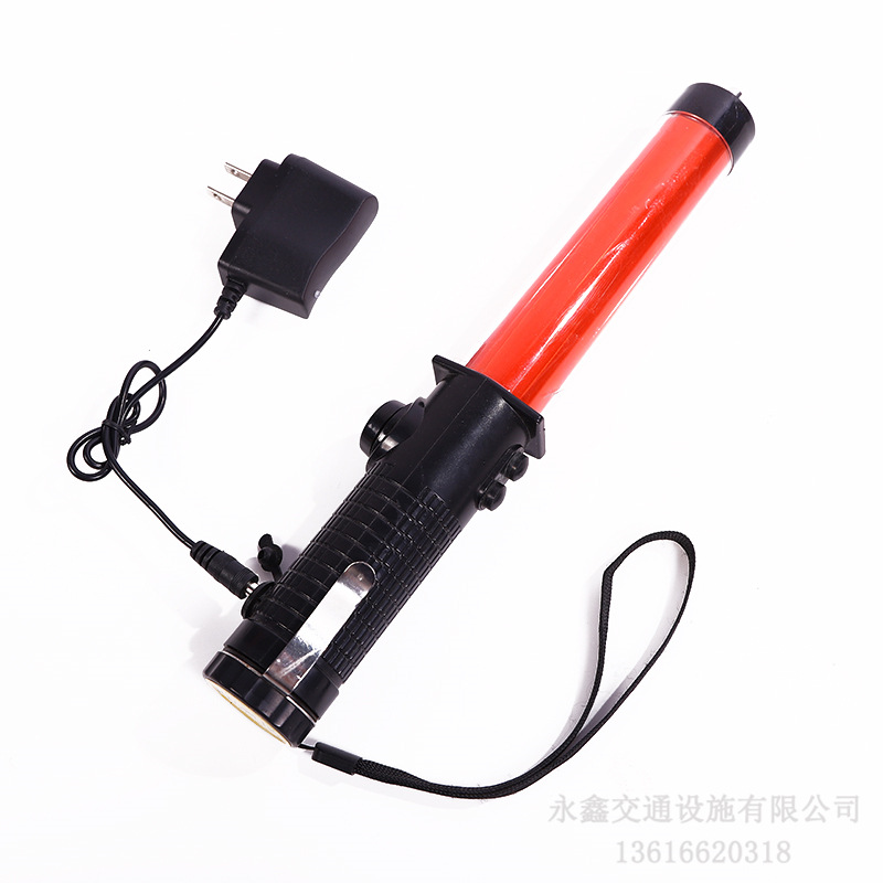 Traffic Rechargeable Baton LED Light Emergency Red Blue Red Hook Lighting LED Warning Light Evacuation Stick