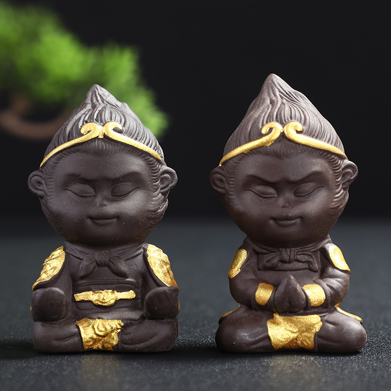 Новый декор из紫砂, чайный питомец, бутик, Сунь Укун, маленький Ци Тянь Да Шэн, кунг-фу чайная церемония, креативная керамика