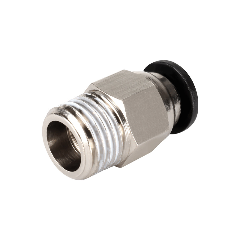 3d printer diy accessories PC4-01 pneumatic connector quick plug air pipe straight through m10 thread v6 quick connector