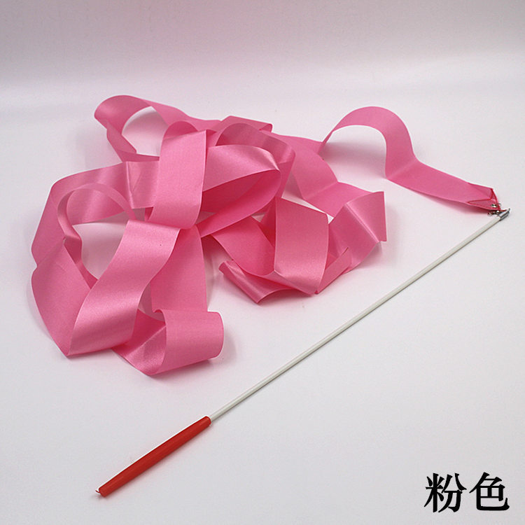 Rhythmic Gymnastics Ribbon 2m Paint Pole Dance Ribbon Children's Toy Painted No-String Children's Ribbon