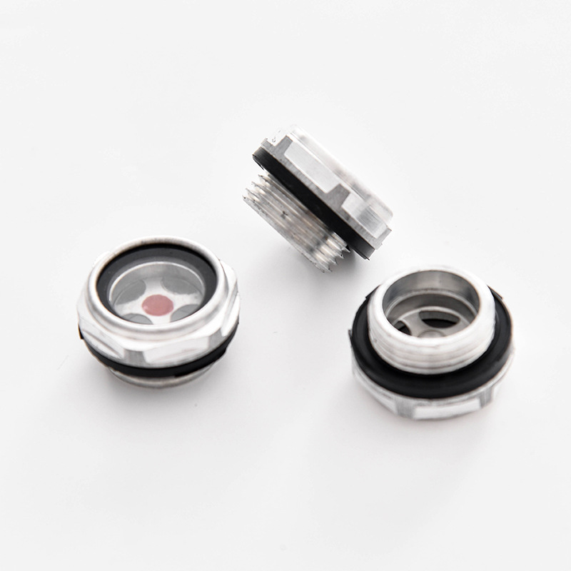 Reducer air compressor aluminum alloy oil mirror M20 * 1.5 Oil Standard/oil window/screw-in oil sight glass/oil level mirror, etc