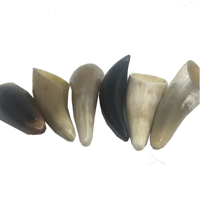 Fuzhou source horn scraping barrel 13 to 16cm tea peony horn comb scraping board factory wholesale