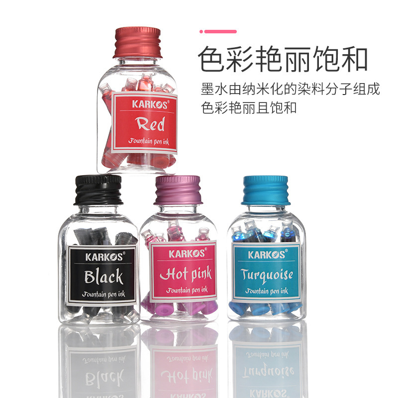 Color Universal ink bag replaceable pen ink disposable ink bag plastic bottled 30ml water soluble ink wholesale