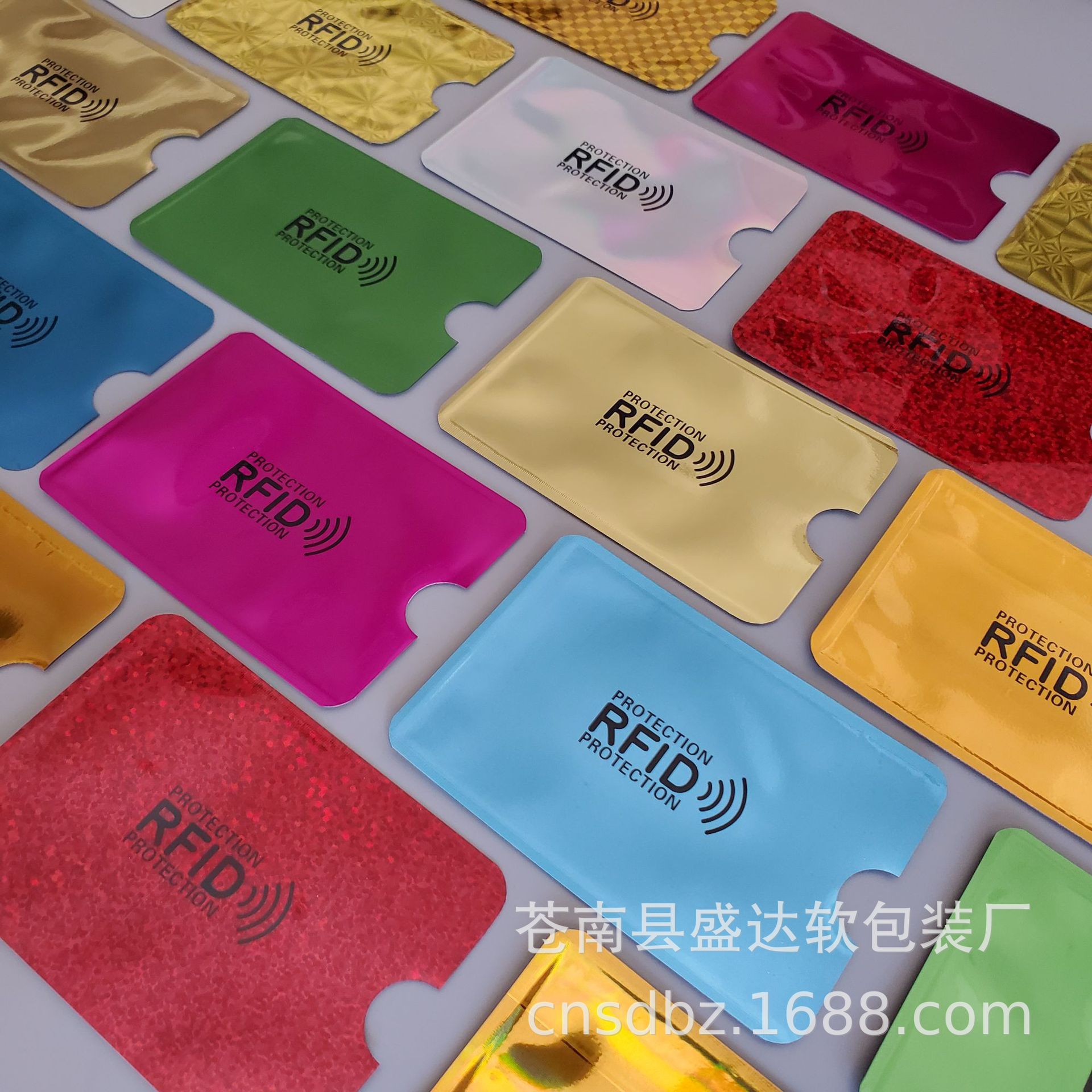 Spot Wholesale Aluminum Foil Anti-Degaussing Anti-Theft Bank Card Holder Id Card Holder Rfid Shielding Bag Anti-Nfc Scanning