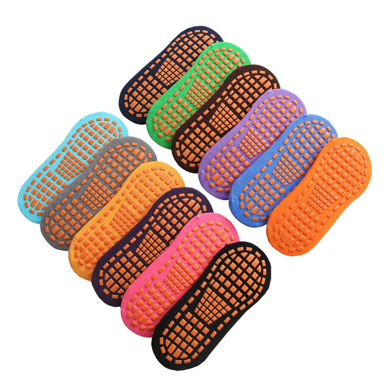 Factory Direct Sales Non-Slip Floor Socks Professional Yoga Trampoline Socks Soles Dispensing Parent-Child Early Education Sports Socks Wholesale