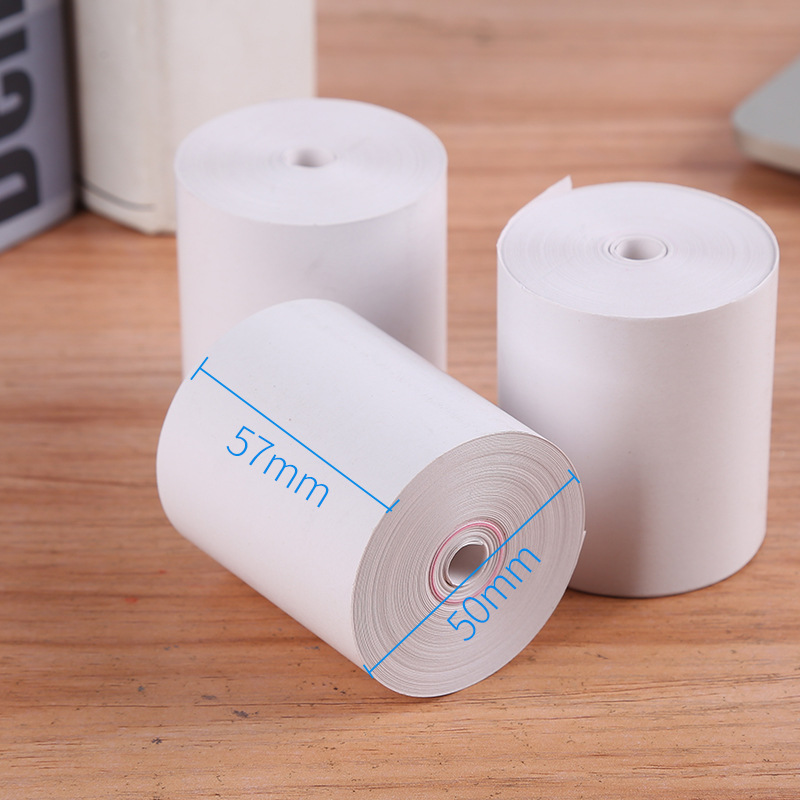 5750 Coreless Thermal Paper Cashier Coreless Thermal Printing Paper Supermarket Takeaway 58mm Cashier Paper Manufacturer