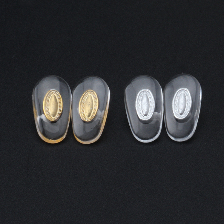 Aluminum Core Glasses Nose Pads Non-Slip Nose Pad Accessories Metal Core Lock Pvc Stipules Silver Gold Wholesale Discount Leaves
