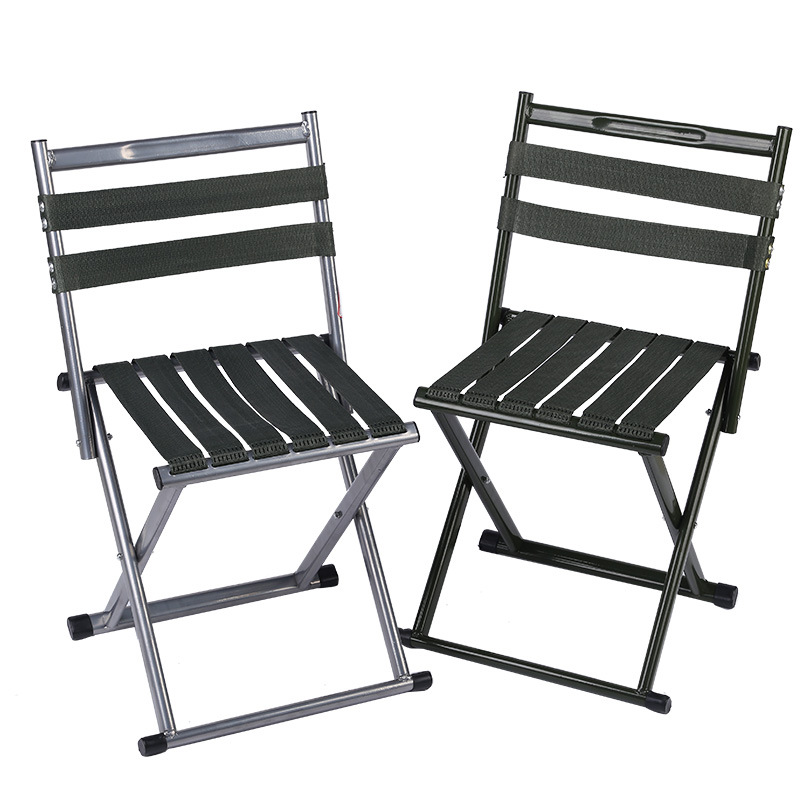 Mazar Weak Mazar Flat Folding Backrest Chair Leisure Stool Fishing Chair Portable Backrest Chair Household Fishing Tackle