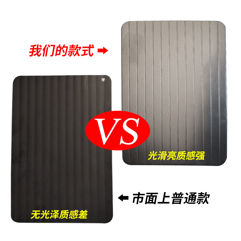 Cross-Border Amazon Steak Thawing Board Creative Kitchen Supplies Aluminum Quick Defrost Tray with Water Box Manufacturer