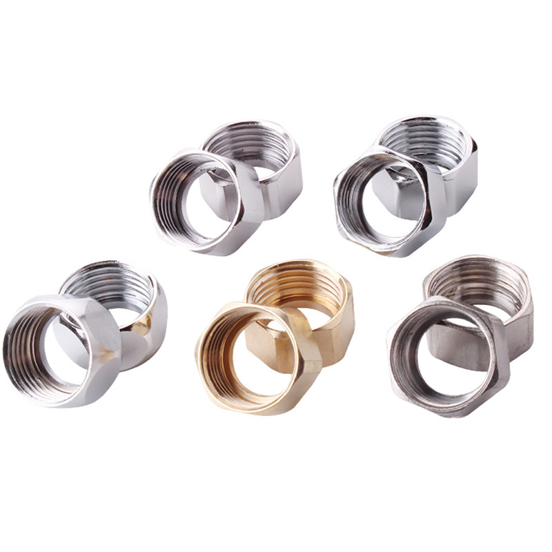 Stainless steel bellows nut 4 points 6 points 1 inch nut 304 stainless steel corrugated hose gas pipe copper joint