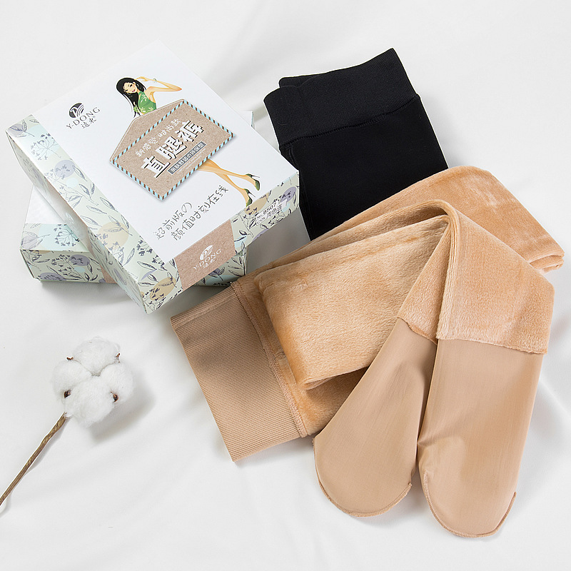 Дальний Восток 8506, осень-зима, женские бархатные утолщенные теплые колготки, легкие леггинсы