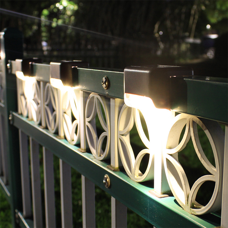Hot sale solar light 1LED wall light outdoor garden wall light Fence Light landscape courtyard solar stair light