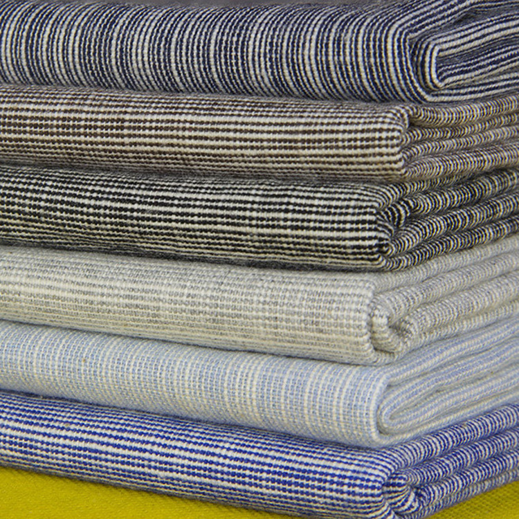 Manufacturer Wholesale Polyester Cotton and Linen Yarn-Dyed Plain Pure Color Fabric Clothing Fabric Bags Shoes Hats Curtains Tablecloths 025