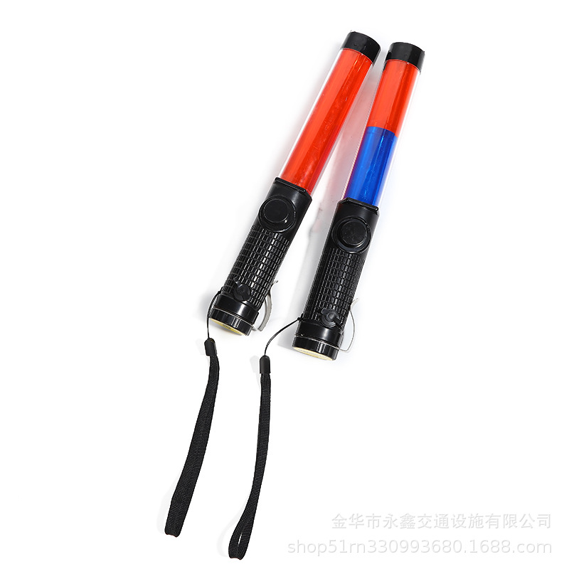 Traffic Rechargeable Baton LED Light Emergency Red Blue Red Hook Lighting LED Warning Light Evacuation Stick