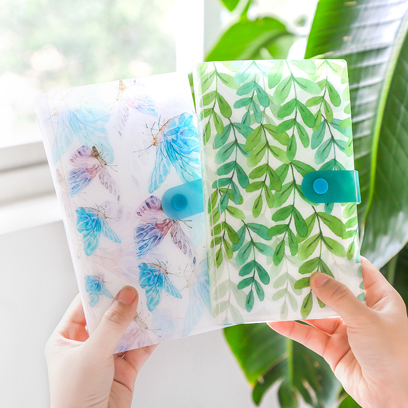 Buckle business card book, photo album, photo star chasing card bag, business card holder, ticket collection book, card storage wholesale