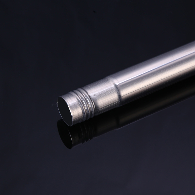 Stainless steel mop accessories 201 stainless steel thread necking protruding rib concave rib various specifications accessories steel pipe wholesale