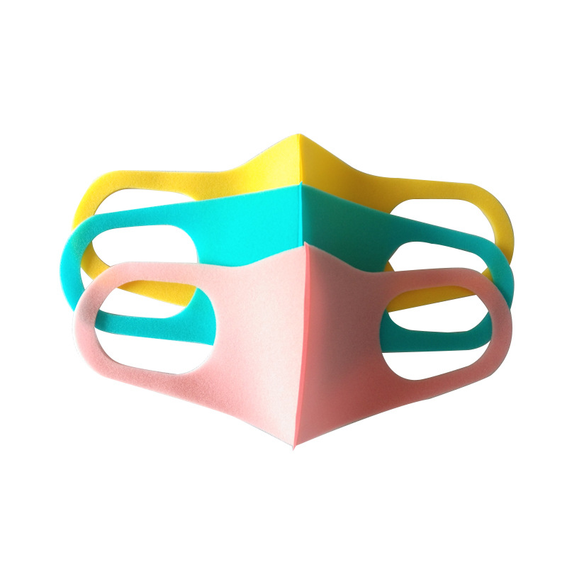 Autumn and Winter Adult Sponge Masks Are Washable, Dust-Proof, Breathable, Three-Dimensional, Individually Packaged Polyurethane Colorful Masks