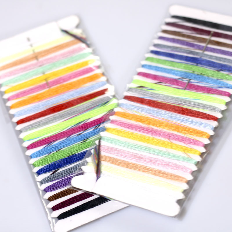 Ручная швейная сумка, набор мулине для вышивки, 21 цвет в случайном порядке