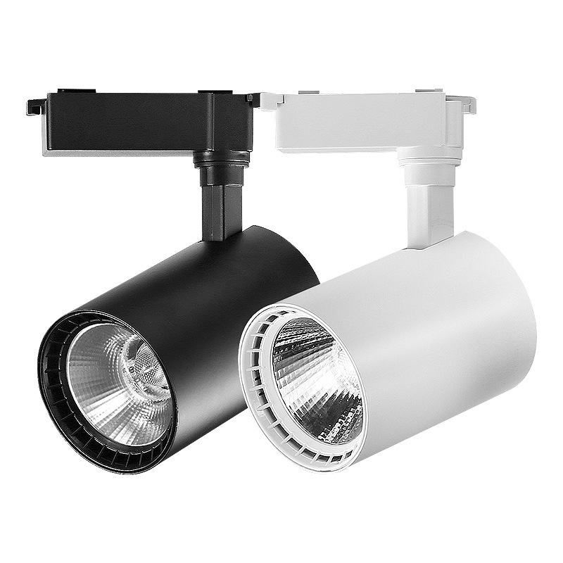 Track Light Led Track Spotlight Commercial Clothing Store Exposed Exhibition Hall Background Wall Live Broadcast Accessories Cob Rail Spotlight