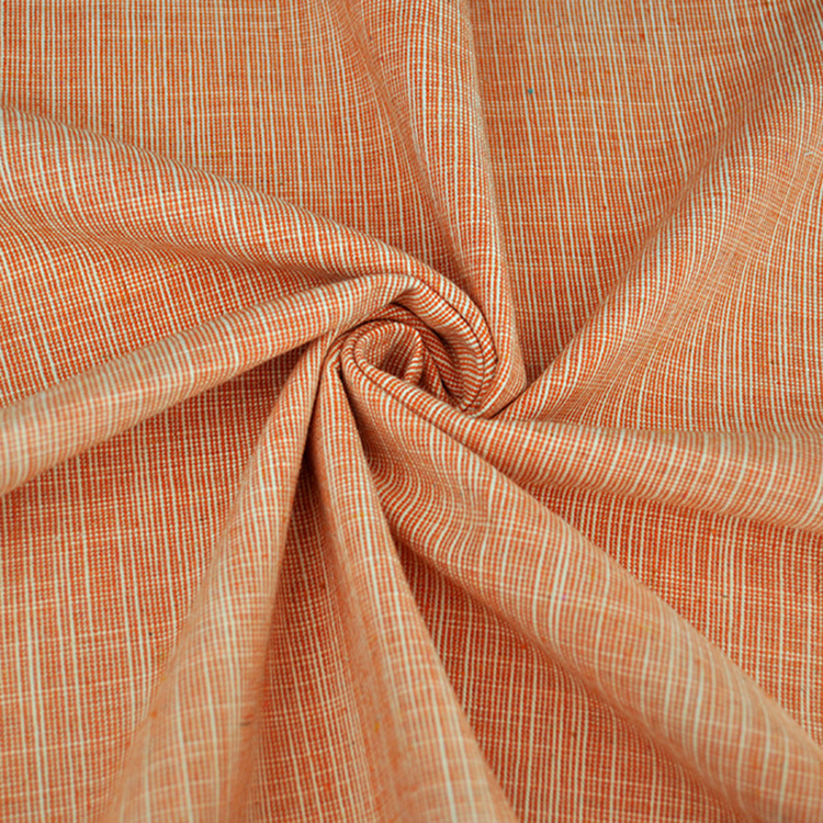 Manufacturer Wholesale Polyester Cotton and Linen Yarn-Dyed Plain Pure Color Fabric Clothing Fabric Bags Shoes Hats Curtains Tablecloths 025