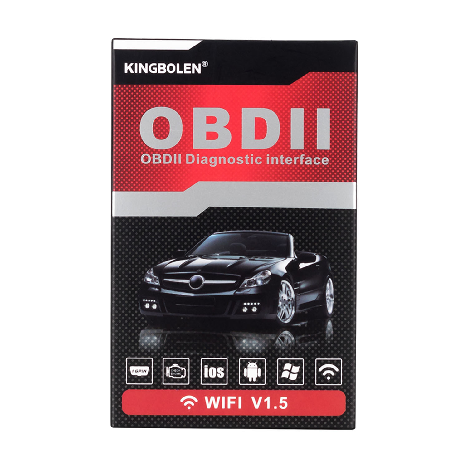 OBD II ELM327 SCAN car fault diagnosis instrument Android Apple system PIC25K80 chip