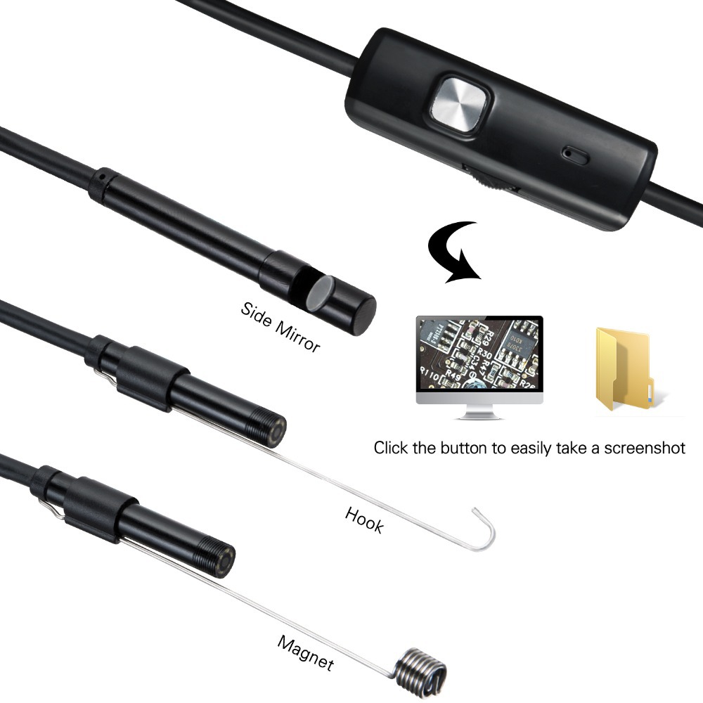 TYPE-C/Mirco USB Android mobile phone endoscope 5.5mm 1 m 2 m industrial endoscope
