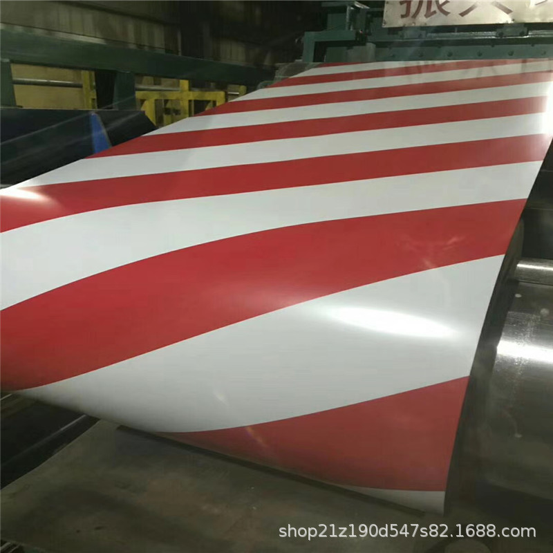 Color steel plate grass camouflage printing galvanized aluminum zinc Kaiping slitting slitting embossing profiled color steel coil