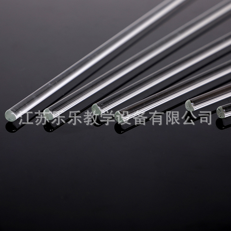 Glass rod 10cm 15cm 20cm round head baking head solid glass rod stirring rod high temperature high borosilicate glass rod