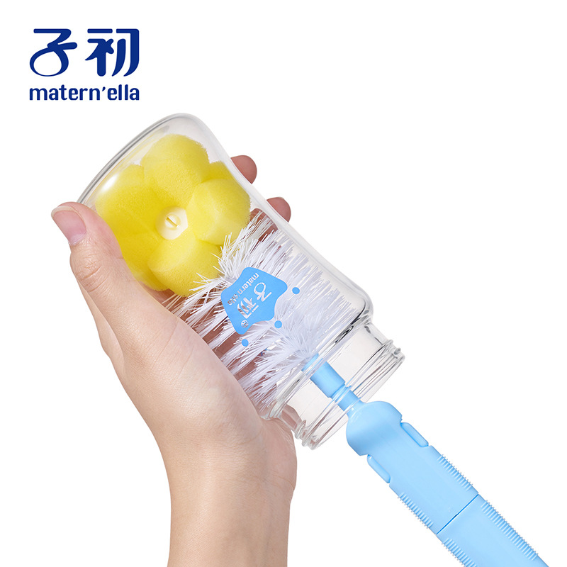 Baby Straw Cleaning Brush Set, Bottle Brush, Baby Pacifier Brush, Sponge 6-Piece Cleaning Brush Set, Straw Brush