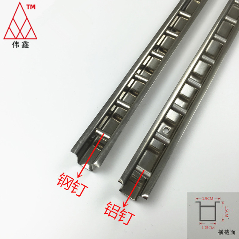 Stainless steel aluminum core ladder column/T column/clothing display rack a column/AA column/shelf display cabinet U slot Wall Column