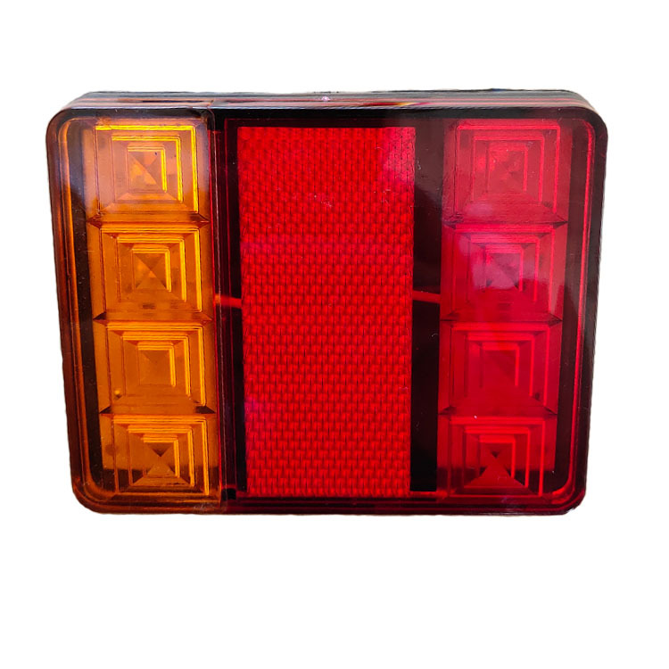 Cross-Border Rear Tail Light 12Vled Rear Tail Light Trailer Trailer Engineering Vehicle Truck 8Led Rear Tail Light Factory Supply