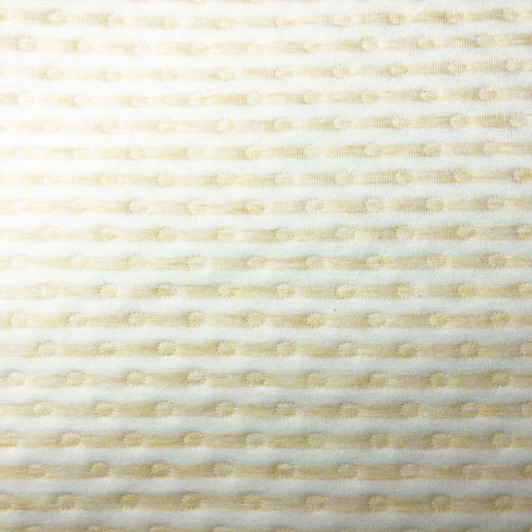 Jacquard Three-Layer Thermal Air Layer Colored Cotton Knit Fabric Direct from Manufacturer for Children's Clothing, Underwear, Diaper Pads, Water Ripple Pattern