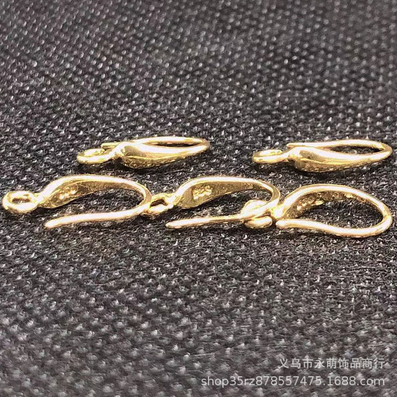 Cross-Border 925 Sterling Silver Plain Silver French Ear Hook Earrings Ear Hook Ear Buckle Jewelry Accessories DIY Silver Accessories Manufacturer Wholesale