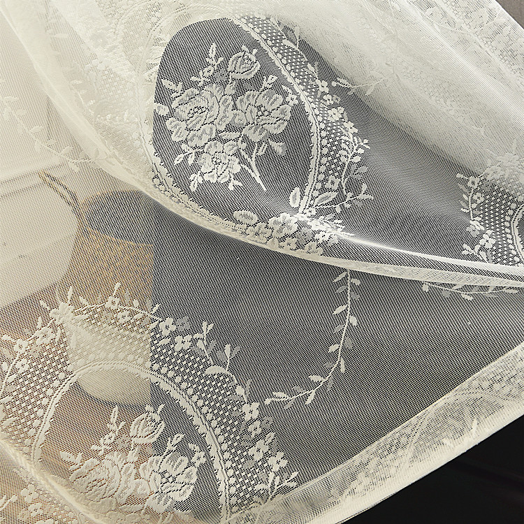 White lace European mirror peony flower window screen curtain fabric curtain Princess mosquito net tablecloth wholesale can set * CB