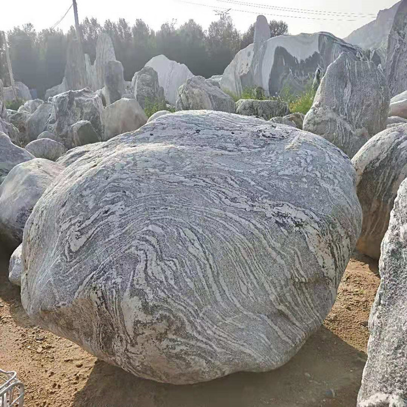 Landscape Stone Manufacturers Wholesale Natural Water-Washed Stones for Lawn Outdoor Gardens Landscape Stones River-Washed Taishan Stones