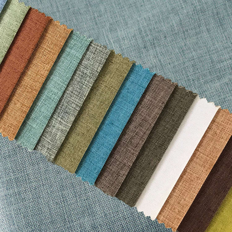 Spot 300D imitation linen fine linen solid color fabric luggage sofa pillow fabric manufacturers wholesale
