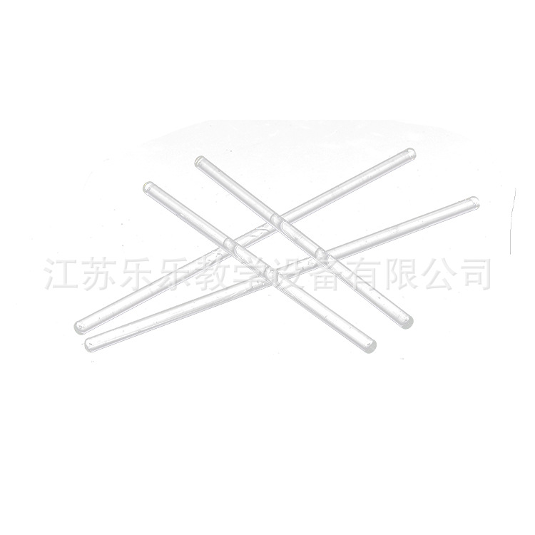 Glass rod 10cm 15cm 20cm round head baking head solid glass rod stirring rod high temperature high borosilicate glass rod