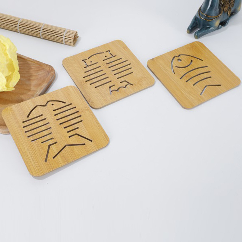 Мат для теплоизоляции, полый деревянный утолщенный изоляционный коврик, полая деревянная подставка, нескользящая подставка для мисок, подставка для тарелок