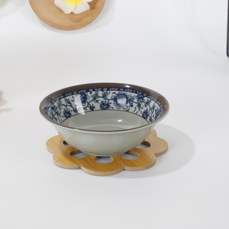 Heat Insulation Mat, Hollow Wooden Thickened Insulation Placemat, Hollow Wooden Coaster, Non-Slip Bowl Mat, Plate Mat