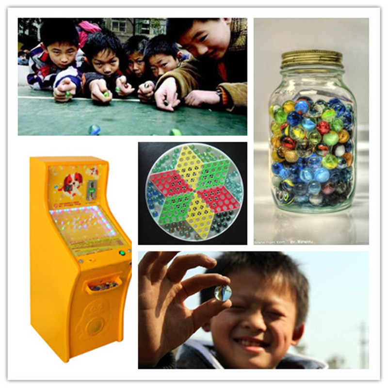 14mm glass marbles toy children's game machine fish tank flower pot decoration color yo-yo 16 checkers 25 ball