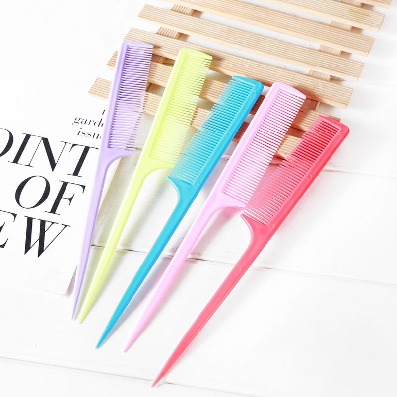расческа с заостренным концом, парикмахерская расческа, расческа с высокими и низкими зубьями, антистатическая, термостойкая